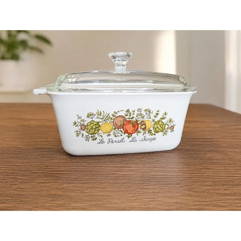 Corning Ware Spice of Life 1.5 Qt Casserole with Pyrex Lid